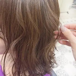 ミディアム カラー 韓国ヘア☁️ mitsukiのヘアスタイル
