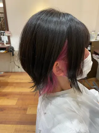 ミディアム カラー molla所属・浅香山✨美髪✨ やまもとあきこのヘアスタイル