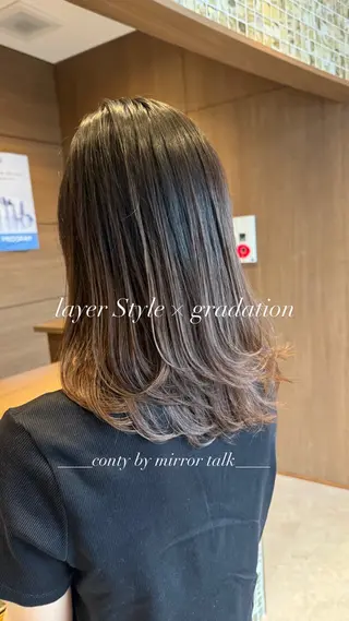 ミディアム 森 千風優のヘアスタイル