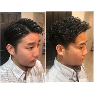 ショート パーマ メンズ flammeum三軒茶屋店所属・あおき まなのヘアスタイル