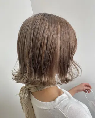 ミディアム aoi ♡グレージュ ・ベージュカラーのヘアスタイル