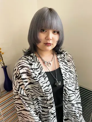 ミディアム カラー 🩷ハイトーン透明感 レイヤー🩷ユリカのヘアスタイル