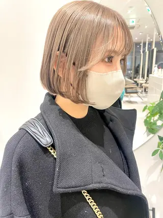 ショート カラー レイヤー/ボブ/ 顔周り/yukinaのヘアスタイル