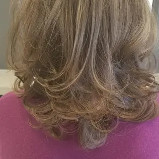 ミディアム カラー Hair&Spa Fleur CHERE所属・HISANAGA YUKAのヘアスタイル