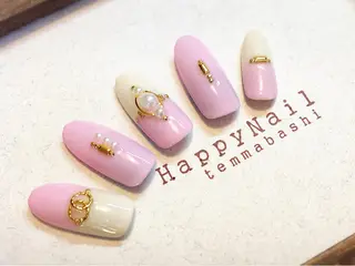 ショート ミディアム セミロング ロング ネイル Happy Nailのネイルデザイン