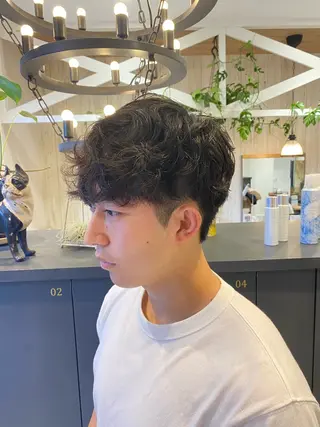 ショート パーマ 柴田 枝利子のヘアスタイル