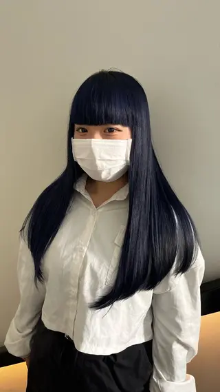 ロング カラー メンズパーマ/ メッシュ📍ユリのヘアスタイル