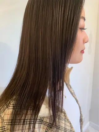 カラー ブリーチカラー🎀 韓国風/寺門美優のヘアスタイル