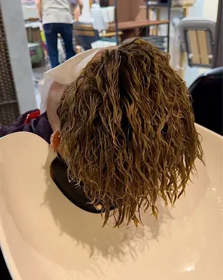 カラー パーマ メンズ 年間2000名担当◎ パーマ職人/仲原佑樹のヘアスタイル