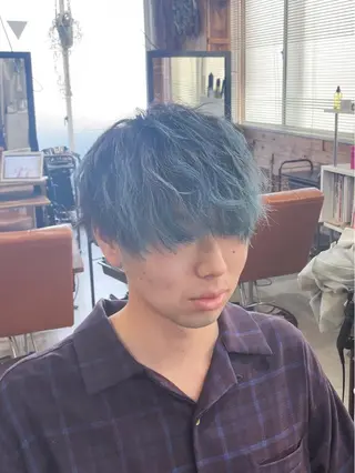 ショート カラー メンズ かんばら りょーいのヘアスタイル