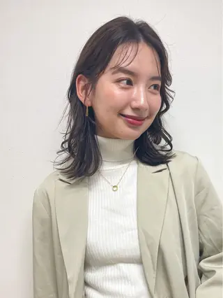 セミロング Moka モデル募集のヘアスタイル