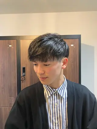 ショート メンズ メンズパーマ/心斎橋 /四ツ橋駅/しょうまのヘアスタイル