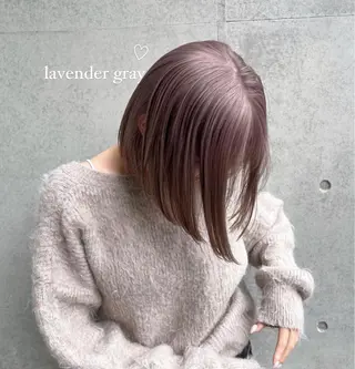 ミディアム カラー ナツミ/透明感カラー /酸性ストレートのヘアスタイル