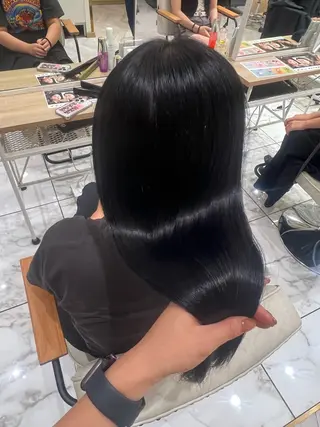 セミロング カラー 学生人気no.1 🦋ナツミのヘアスタイル