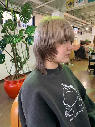 ショート カラー 似合わせウルフ/ レイヤー/山本祐輔のヘアスタイル