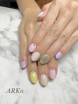 ショート ネイル Nailsalon ARKαのネイルデザイン