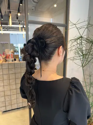 ヘアアレンジ 透明感カラー✨艶髪 制作🌱山根あゆみのヘアスタイル