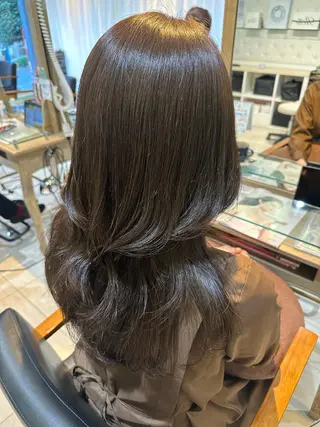 ロング カラー 透けるbrown カラー🎗♡yukaのヘアスタイル
