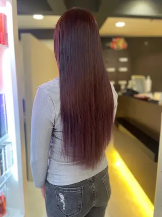 ロング 山口 万綾のヘアスタイル