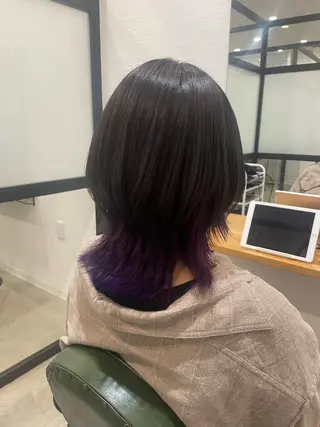 ミディアム カラー 髪質改善 個室美容室 calm 新田 美容院【カルム】所属・【カルム】 スズキのヘアスタイル