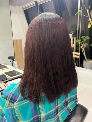 カラー 小森聖奈 韓国風レイヤーカットのヘアスタイル