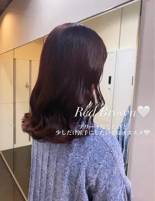 セミロング カラー ブリーチなしWカラー 🎀韓国ヘア/amiのヘアスタイル