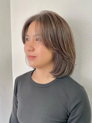 ミディアム 【MOND】斎藤 竜雅のヘアスタイル