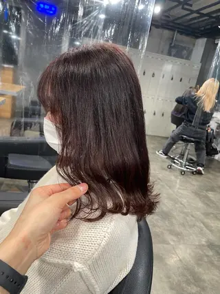 セミロング カラー ベージュカラー💖 やすひろのヘアスタイル