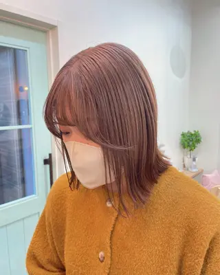 ミディアム カラー 韓国レイヤー　船橋 徒歩5分/小川友美のヘアスタイル