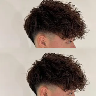 ミディアム パーマ メンズ 【メンズ職人】 ✂️佐藤友のヘアスタイル