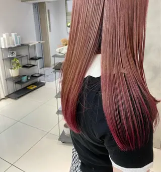 ロング カラー vain所属・パーマウルフショート 濱田匠のヘアスタイル