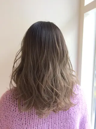 セミロング カラー giinii所属・横浜縮毛矯正 ☆渋谷良太のヘアスタイル