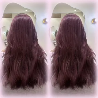 ロング カラー Sugar所属・猪妻 采蘭のヘアスタイル