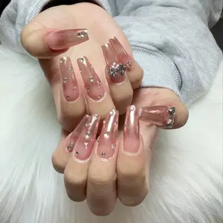 ネイル 🎀nana🫧 ワンホンネイル🎀のネイルデザイン