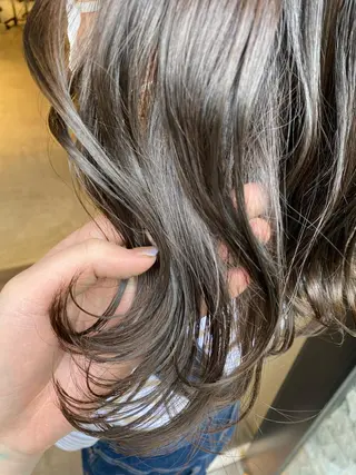 ミディアム カラー ヘアアレンジ アンククロス渋谷【ANKH CROSS】所属・韓国ヘア┊︎レイヤー ┊︎haruka🌙のヘアスタイル