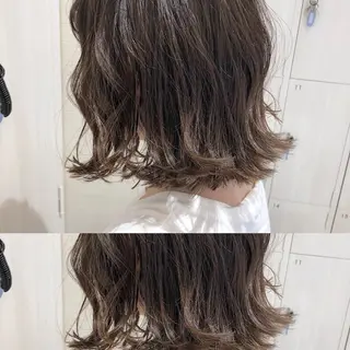 カラー ショート/ボブ/ 白髪ぼかし/しんやのヘアスタイル