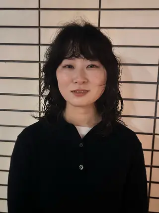 ミディアム カラー パーマ デザインカット/ パーマ/nanaのヘアスタイル