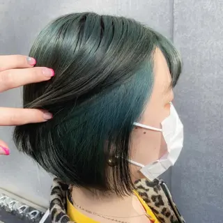 ショート カラー ヘアアレンジ 🍒暖色✖️レイヤー ／Haruna🍒のヘアスタイル