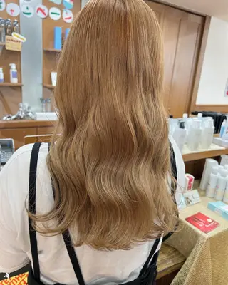 ミディアム カラー パーマ Artist 藤﨑紘成のヘアスタイル