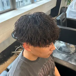 ショート パーマ メンズ B TECH by Zen【ビーテックバイゼン】所属・メンズパーマ/京都駅 /メンズ/奥村航平のヘアスタイル