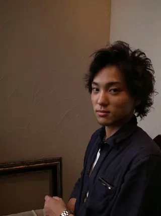 ショート カラー パーマ ヘアアレンジ メンズ キッズ アロンジェ 蕨駅西口のヘアスタイル