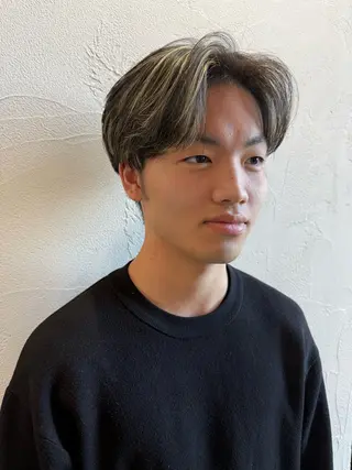 カラー メンズ 高崎／ブリーチ/ 齋藤充呂のヘアスタイル