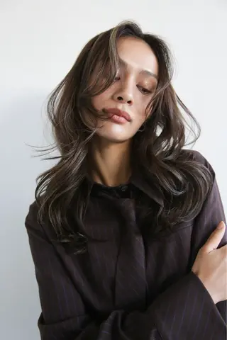 ロング カラー ナガミネアリサ/ 学芸大学/海外ヘアのヘアスタイル