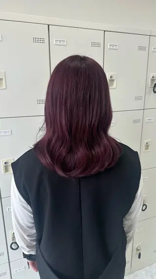 セミロング カラー ガーリーstyle ❤︎misaki🏹のヘアスタイル