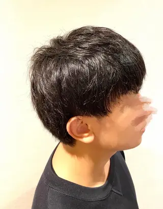 ミディアム メンズ 田中 美穂のヘアスタイル