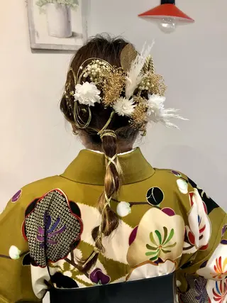 ロング ヘアアレンジ 青野 文香のヘアスタイル