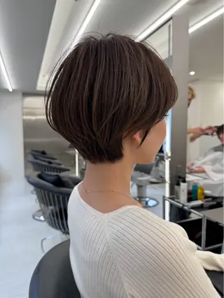 ショート 透明感カラー 🎀まりねのヘアスタイル