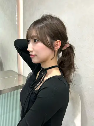 カラー ヘアアレンジ fumika🎀 ベージュのヘアスタイル