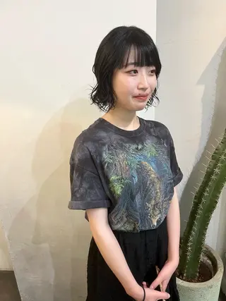 ショート パーマ 千葉 郁也のヘアスタイル