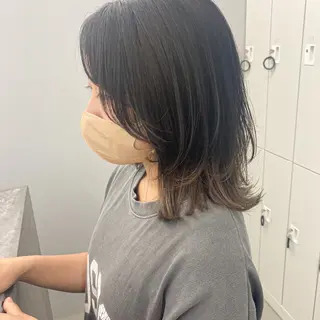 セミロング カラー HANA ROCCO3rdのヘアスタイル